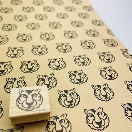 【Tigerくん】デザインはんこ26x30mm_R605