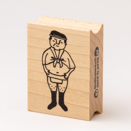 【いまだけ特別500円】山笠男＊30mmx40mm＊ラバースタンプ＊R998