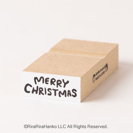 【MerryChristmas（メリークリスマス）】文字はんこ12x28mm_R555_o