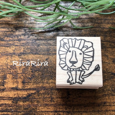【ライオン】デザインはんこ26x30mm_R063