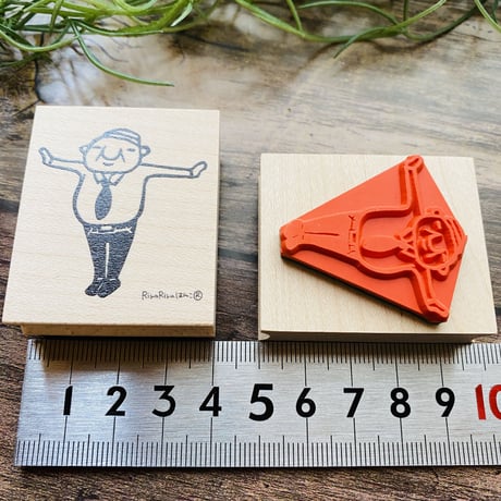 【岩井係長のトゥーン！】デザインはんこ40x48mm_R439