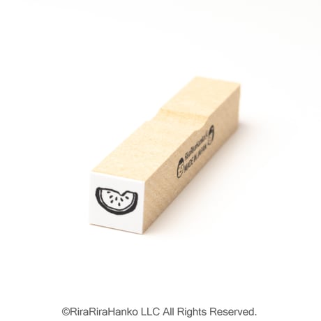 【スイカ10mm角】絵文字はんこ10x10mm_R1038