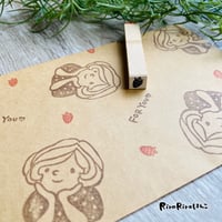【いちご10mm角】絵文字はんこ10x10mm_R446