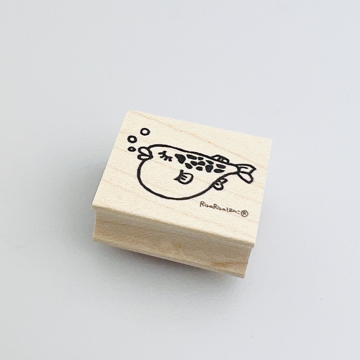 おふぐさん＊26mmx30mm＊ラバースタンプ＊R661 | RiraRiraはんこストア