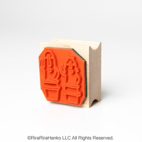 7月1日一般販売開始＊【埴輪】デザインはんこ26x30mm_R1319