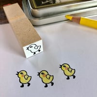 【ひよこ15mm角】デザインはんこ15x15mm_R047