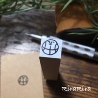 【バスケットボール10ｍｍ角】絵文字はんこ10x10mm_R104