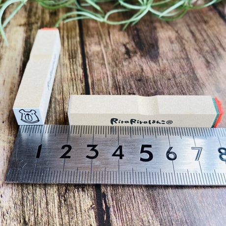 【ブン太くんの顔だけ10mm角】絵文字はんこ10x10mm_R421