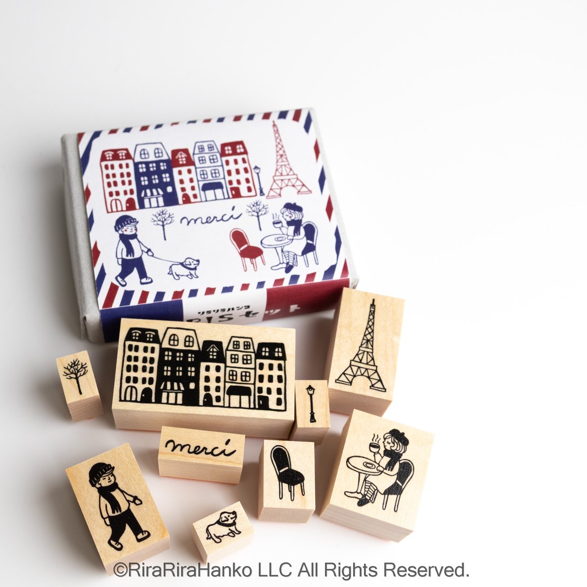 パリはんこセット】はんこセット_RS057_y | RiraRiraはんこストア
