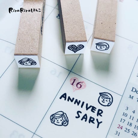 【マロンちゃんの顔だけ10mm角】絵文字はんこ10x10mm_R364