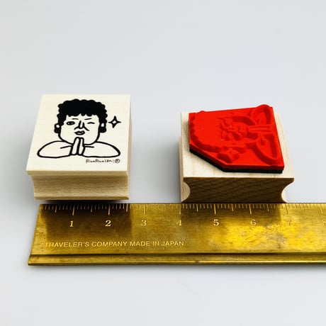 【関さんのお願い】デザインはんこ26x30mm_R686
