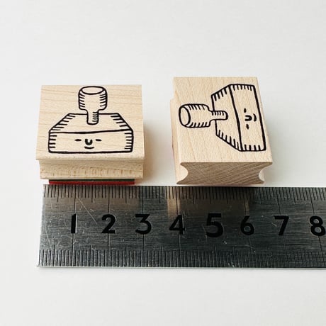 スタンプくん＊26mm×30mm＊ラバースタンプ＊R949