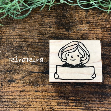 【マロンちゃんのサインボード】便利はんこ40x48mm_R039
