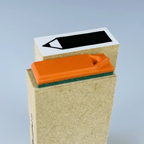 えんぴつ柄【手帳デコラベル】デザインはんこ12x28mm_R554_o