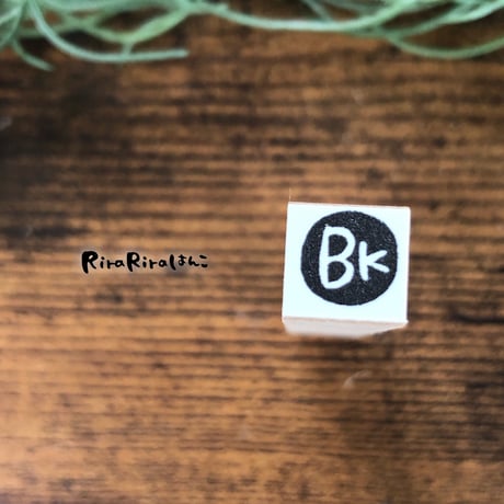 【BK・銀行10mm角】絵文字はんこ10x10mm_R318