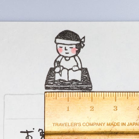 【まもるくんのお勉強】デザインはんこ26x30mm_R892