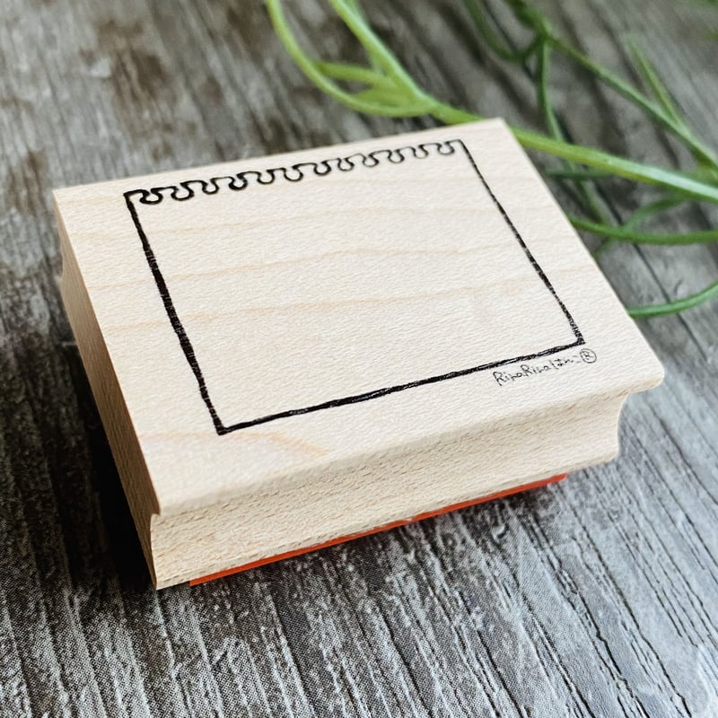 スケッチブック枠＊30㎜×40㎜＊ラバースタンプ＊R462 | RiraRira