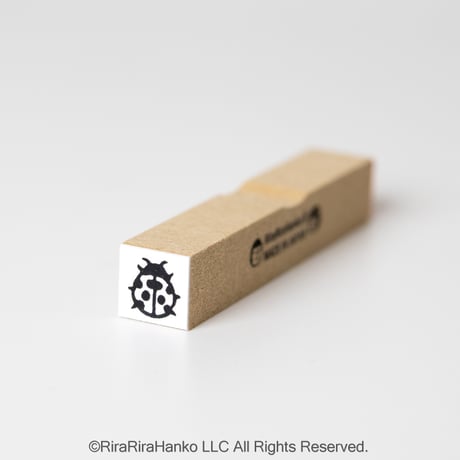 【てんとう虫10mm角】絵文字はんこ10x10mm_R1280