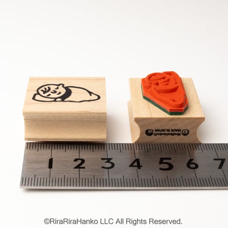 【赤ちゃんのおふとんねんね(大)】デザインはんこ26x30mm_R1057