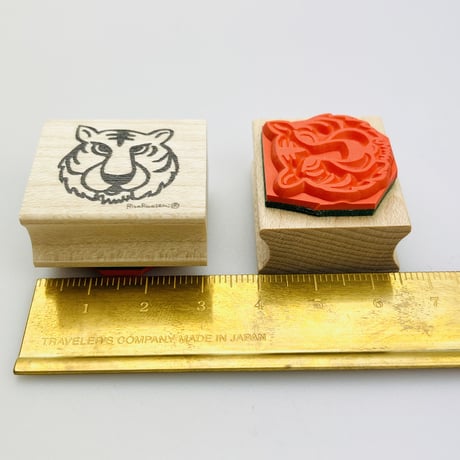 【Tigerくん】デザインはんこ26x30mm_R605