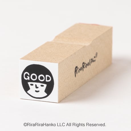 【おかっぱちゃんのGOOD15mm角】便利はんこ15x15mm_R004