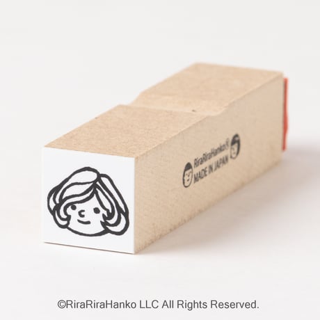 【マロンちゃんの顔だけ15mm角】デザインはんこ15x15mm_R074