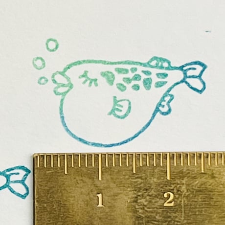 【おふぐさん】デザインはんこ26x30mm_R661