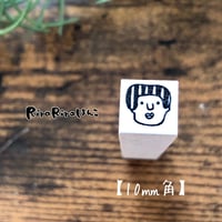 【たまよちゃんの顔だけ10mm角】絵文字はんこ10x10mm_R366