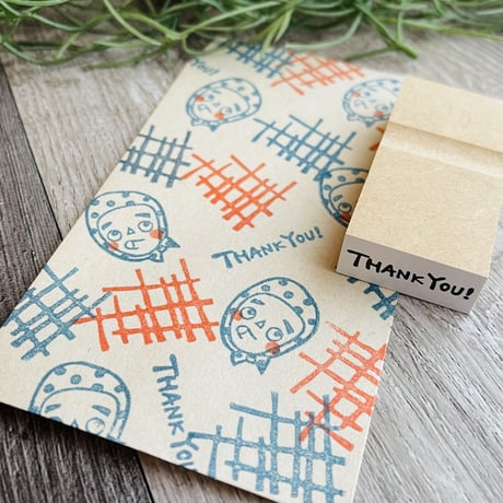 【THANK YOU!(小)】文字はんこ12x28mm_R519_o
