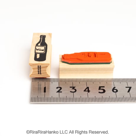 【ワイン】デザインはんこ15x40mm_R1106