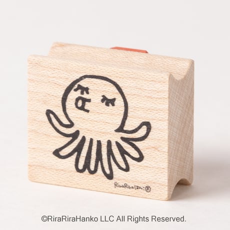 【タコくん】デザインはんこ26x30mm_R737