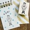 【いまだけ特別500円】山笠男*30mmx40mm*ラバースタンプ*R998