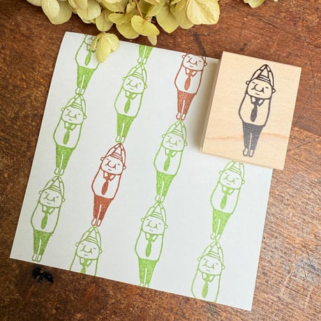 【岩井係長ののびーる】デザインはんこ30x40mm_R1044