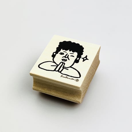 【関さんのお願い】デザインはんこ26x30mm_R686