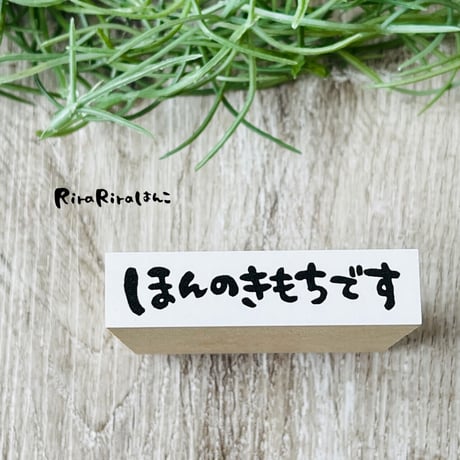 【ほんのきもちです(横書き)】文字はんこ12x50mm_R546_o