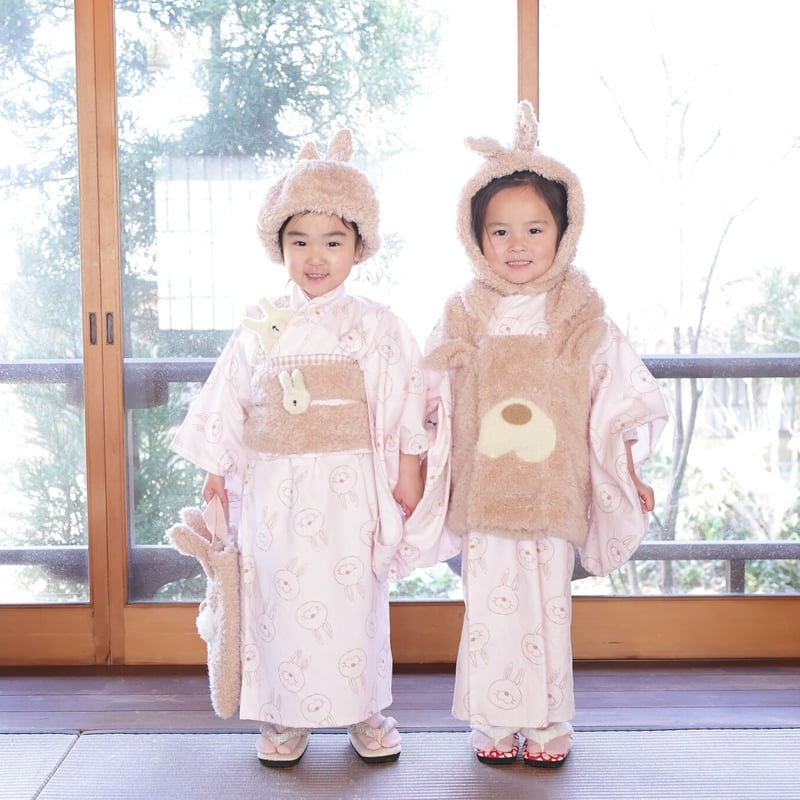 2 ステップ着物（3歳用うさぎ帯タイプ） | HAM-NICO