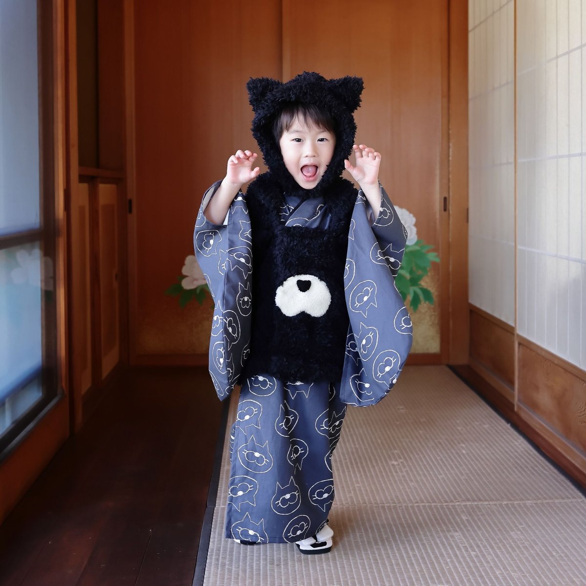 【3歳】七五三 着物 被布エプロン 肌着 ヘッドパーツのセット 3歳】七五三 着物 被布エプロン 肌着 ヘッドパーツのセット 楽天