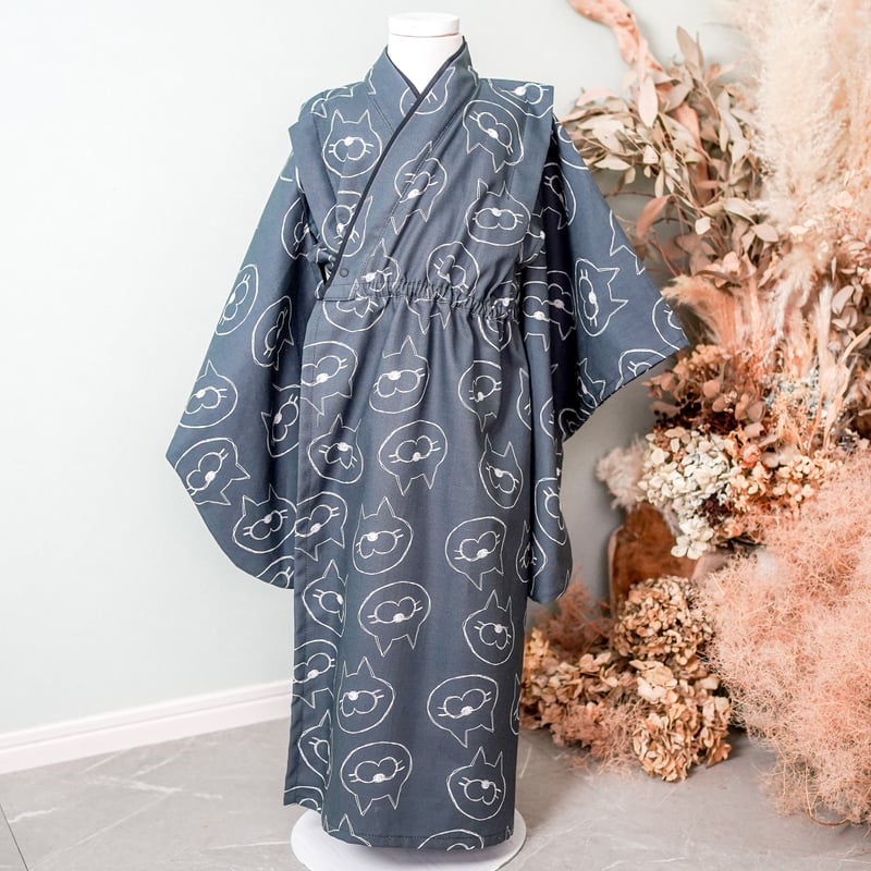 2 ステップ着物（3歳用ねこ帯タイプ） | HAM-NICO