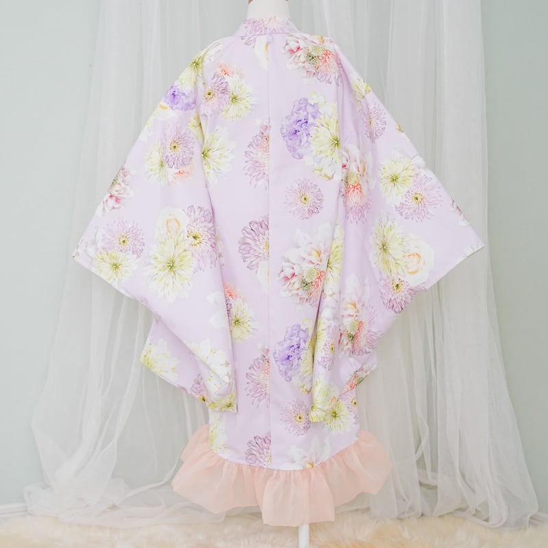 250体限定　着物　テディベア　アンジャパン　和服　日本服　和装　アンポップ レンタル】2 ステップ着物（7歳用flower） | HAM-NICO