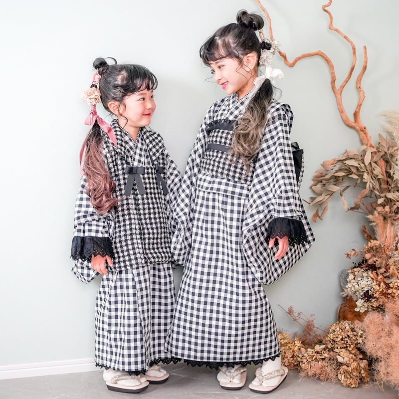 レンタル】2 ステップ着物（3歳用ギンガムチェック） | HAM-NICO