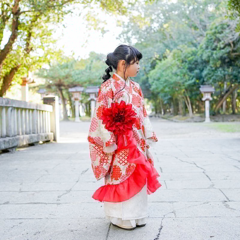 レンタル】2 ステップ着物（7歳用色打掛） | HAM-NICO