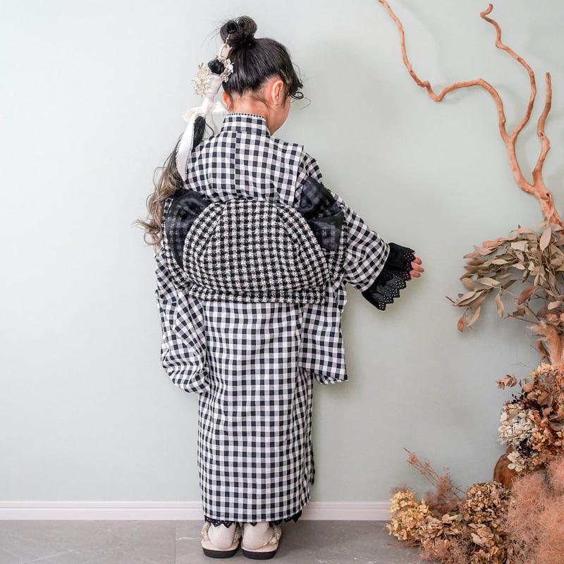 レンタル】2 ステップ着物（7歳用ギンガムチェック） | HAM-NICO