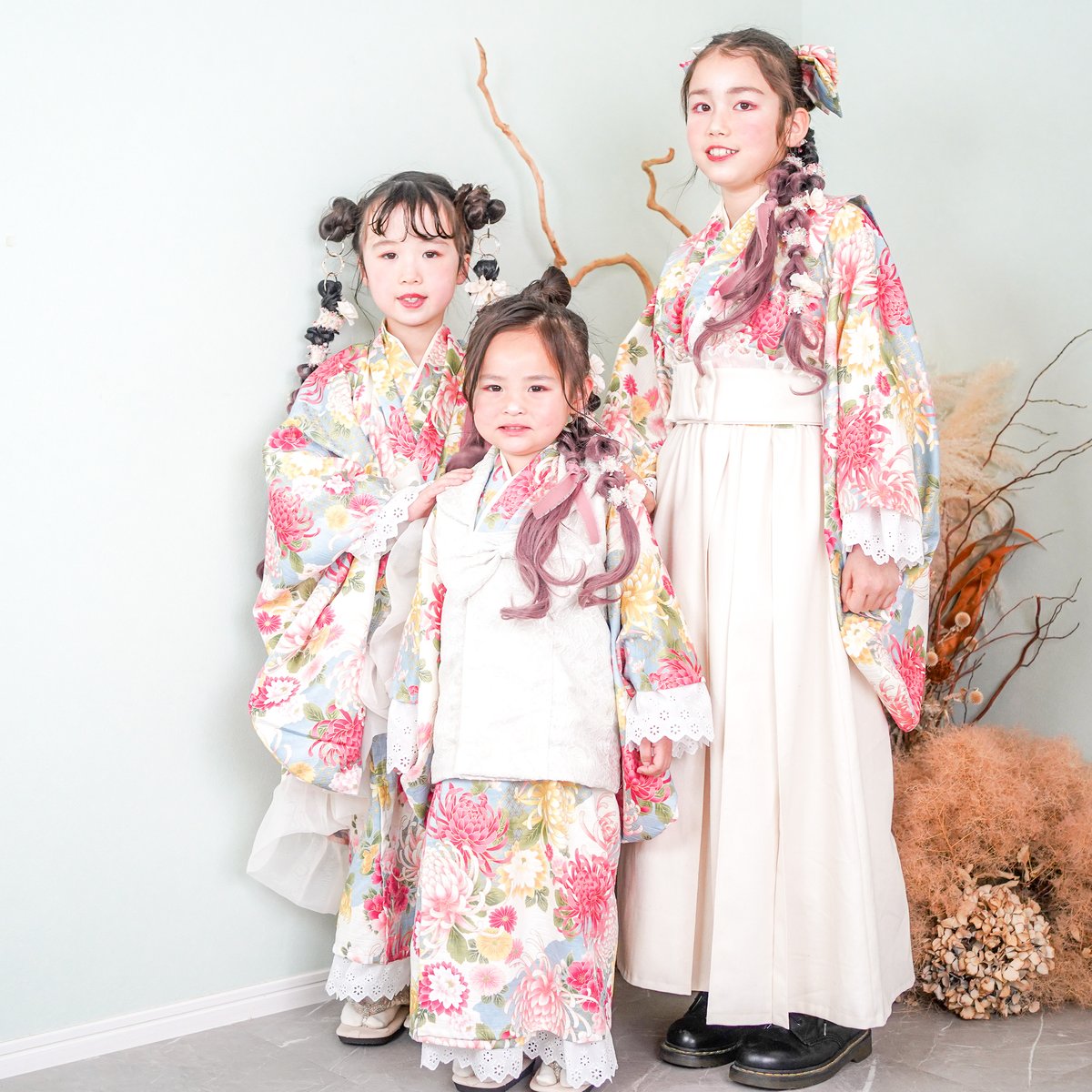 レンタル】2 ステップ着物（3歳用BL.F） | HAM-NICO