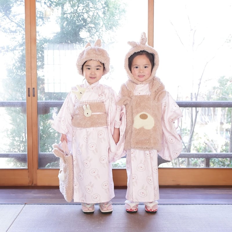 2 ステップ着物（3歳用うさぎ帯タイプ） | HAM-NICO