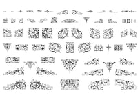 装飾活字：PRINTERS'FLOWERS joh. enschede en zoen te haarlem(物理加工の為の)