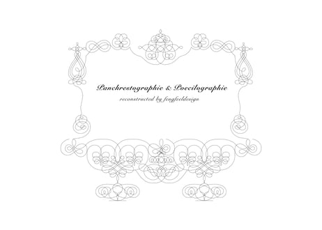 Panchrestographie & Poecilographie reconstructed by fengfeeldesign