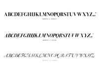 フォント：BODONI F