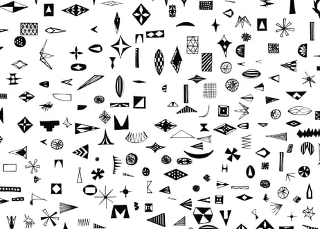 装飾活字：ひしがたりセット