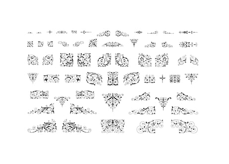 装飾活字：【PNG エディション】PRINTERS'FLOWERS joh. enschede en zoen te haarlem