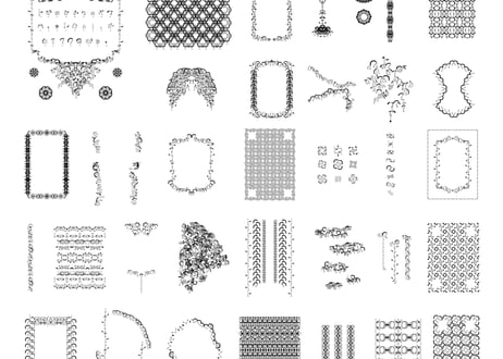 装飾活字：PRINTERS’FLOWERS “fuji”